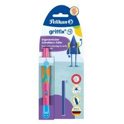 Pelikan griffix stylo-plume Système de remplissage cartouche Rose 1 pièce(s)