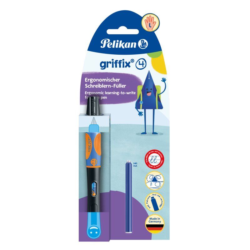Pelikan griffix fountain pen Cartridge filling system Black 1 pc(s)