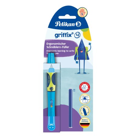 Pelikan griffix stylo-plume Système de remplissage cartouche Bleu 1 pièce(s)