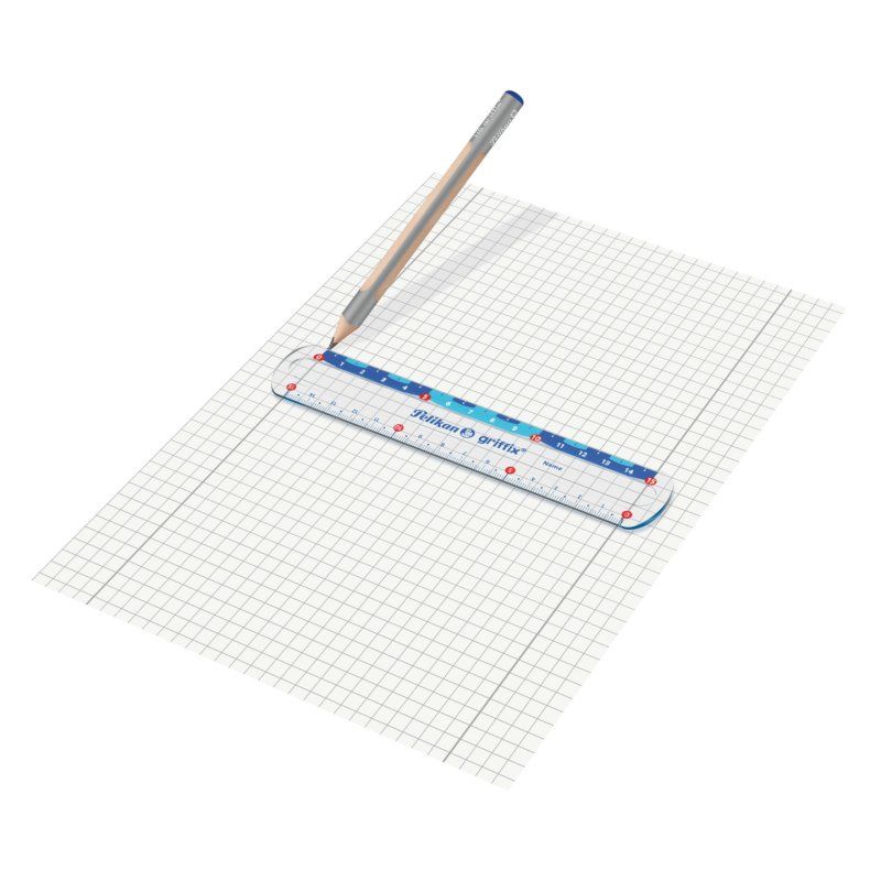 Pelikan griffix Desk ruler 150 mm Polystyrene (PS) Multicolour, Transparent 1 pc(s)