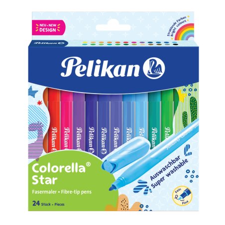 Pelikan Feutre colorella star, étui carton de 24