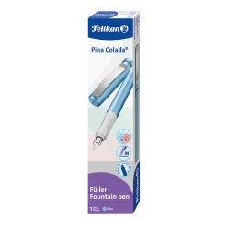 Pelikan Stylo plume Pina Colada, bleu métallisé