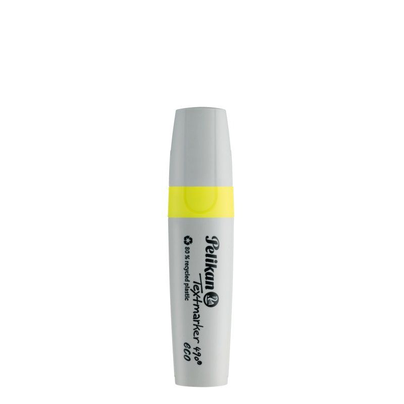Pelikan Textmarker 490 eco marqueur 10 pièce(s) Pointe biseautée Jaune