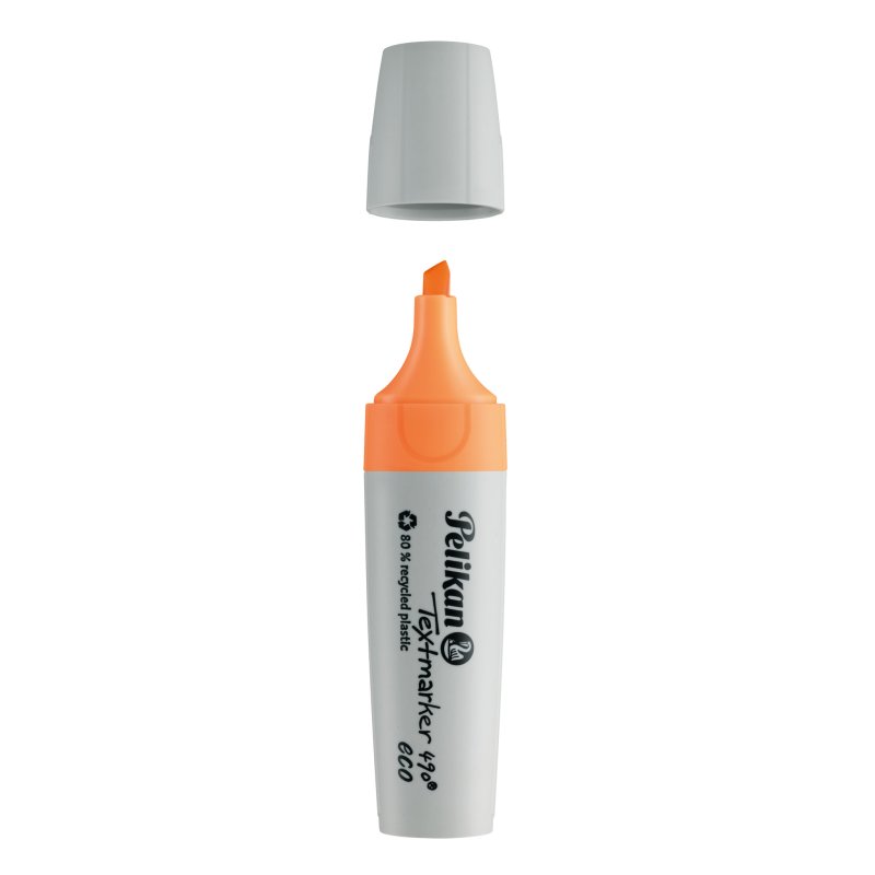 Pelikan Textmarker 490 eco marqueur 10 pièce(s) Pointe biseautée Orange