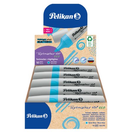 Pelikan Textmarker 490 eco marker 10 pc(s) Chisel tip