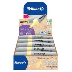 Pelikan Textmarker 490 eco marqueur 10 pièce(s) Pointe biseautée Jaune