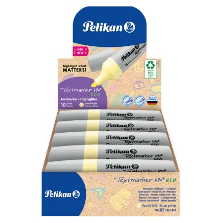 Pelikan Surligneur 490 eco, jaune pastel