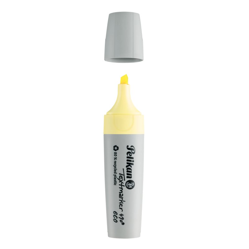 Pelikan Textmarker 490 eco marqueur 10 pièce(s) Pointe biseautée Jaune