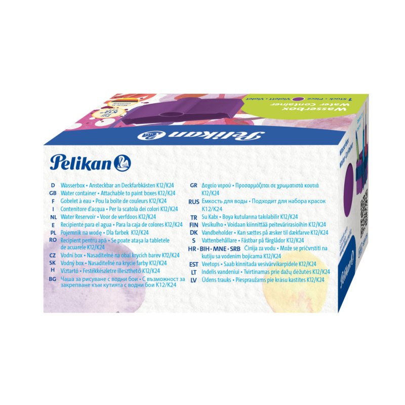 Pelikan Bac à eau WBB pour boîtes de peinture K12, violet
