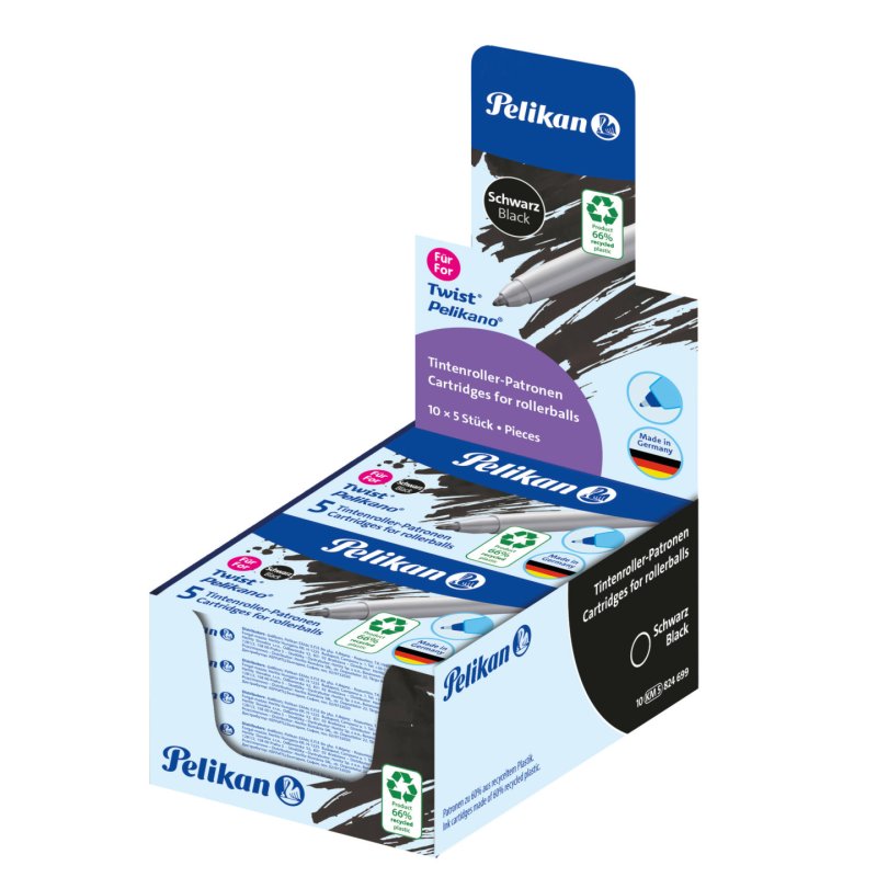 Pelikan 824699 recharge pour stylos Noir 5 pièce(s)