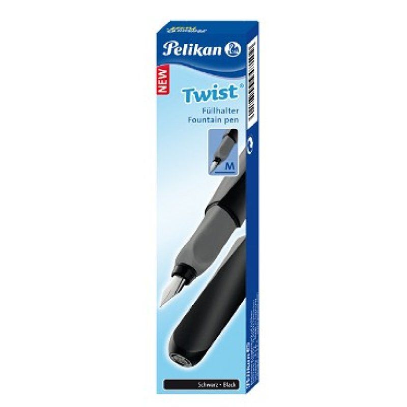 Pelikan Twist stylo plume Black, noir/gris