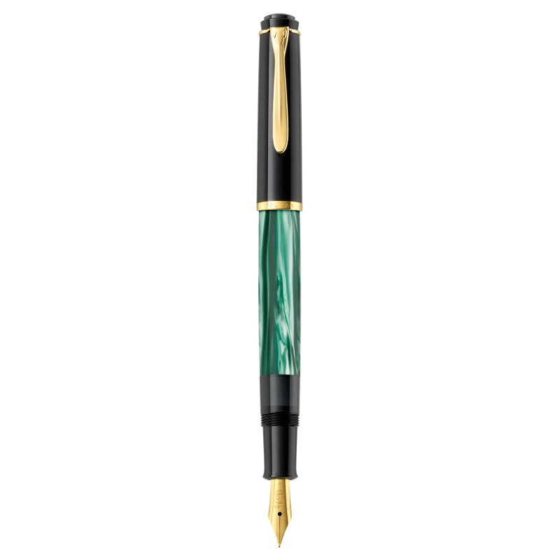 Pelikan 994095 fountain pen Built-in filling system Black, Gold, Green, Marble colour 1 pc(s)