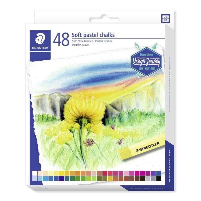 STAEDTLER Pastel tendre Design Journey, étui en carton de 48