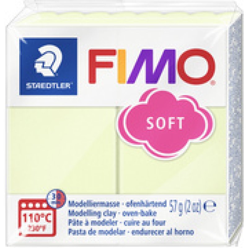 FIMO SOFT Pâte à modeler, à cuire, 57 g, vanille pastel
