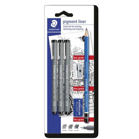 Staedtler pigment liner 308 stylo fin 3 pièce(s)