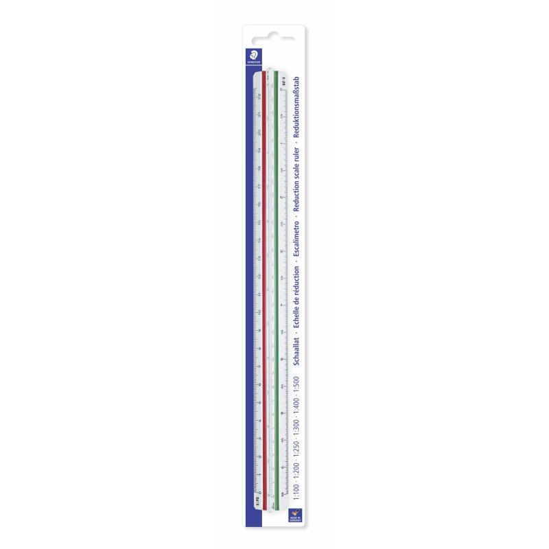 Staedtler Mars Scale ruler Plastic Green, Red, White 1 pc(s)