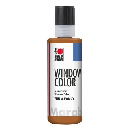 Marabu Window Color "fun & fancy", 80 ml, marron clair,