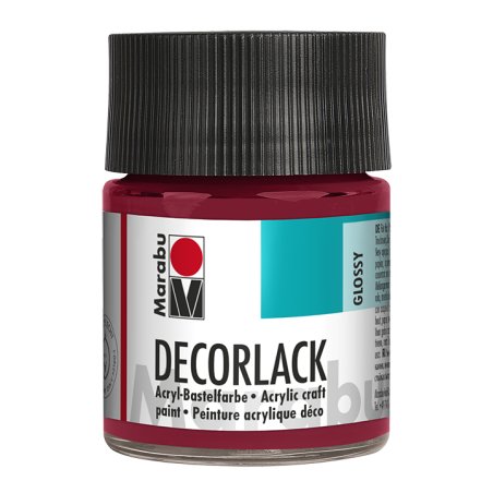 Marabu Vernis acrylique "Decorlack", rouge carmin, 50 ml,