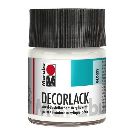 Marabu Vernis acrylique "Decorlack", blanc, 50 ml,