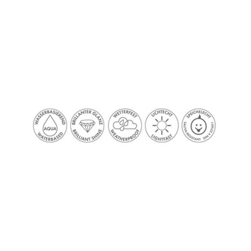 Marabu Vernis acrylique "Decorlack", jaune moyen, 15 ml,