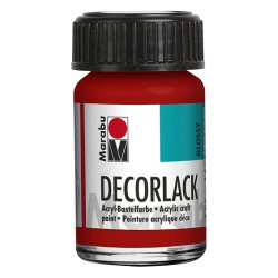 Marabu Vernis acrylique "Decorlack", rouge cerise, 15 ml,