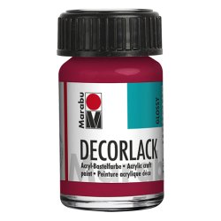 Marabu Vernis acrylique "Decorlack", rouge carmin, 15 ml,