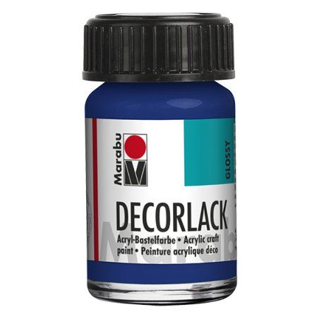 Marabu Vernis acrylique "Decorlack", bleu moyen, 15 ml,