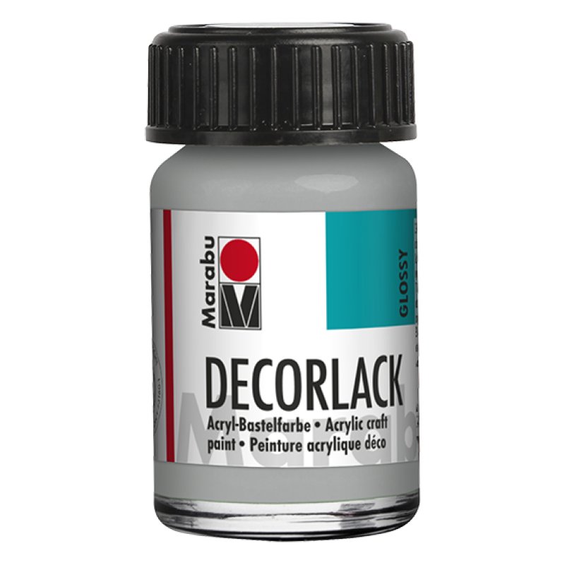 Marabu Vernis acrylique "Decorlack",argent métallique,15ml