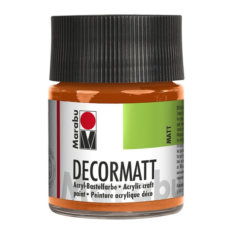 Marabu Peinture acrylique "Decormatt", orange, 50 ml,