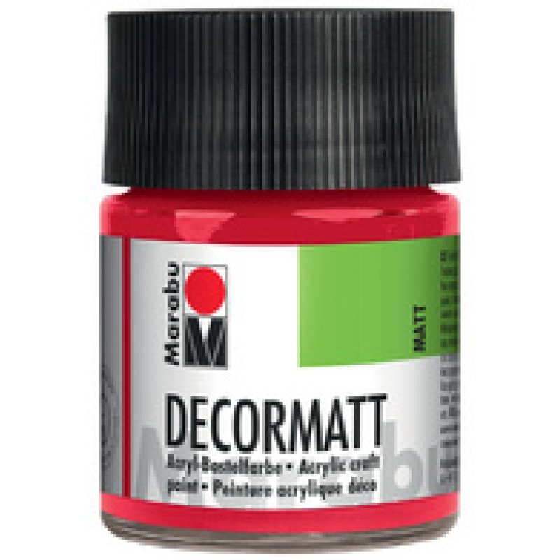 Marabu Peinture acrylique "Decormatt", marron foncé, 50 ml,