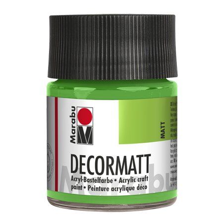 Marabu Peinture acrylique "Decormatt", vert jaunâtre, 50 ml,