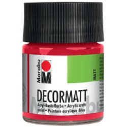Marabu Peinture acrylique "Decormatt", or métallique, 50 ml,