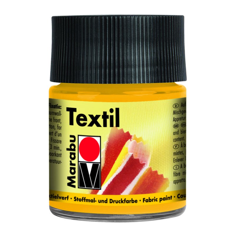 Marabu Peinture pour tissu "Textil", 50 ml, jaune moyen