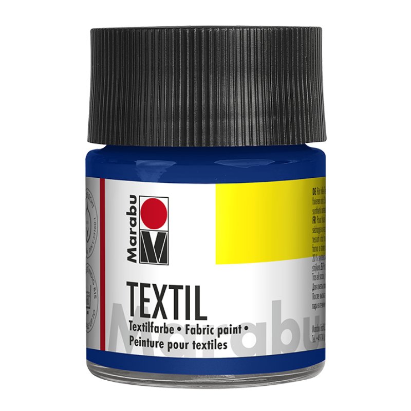 Marabu Peinture pour tissu "Textil", 50 ml, bleu moyen