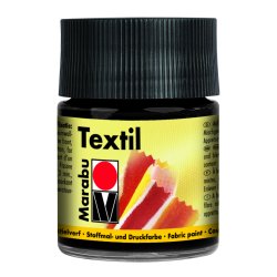 Marabu Peinture pour tissu "Textil", 50 ml, noir