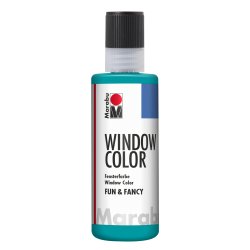 Marabu Window Color "fun & fancy", 80 ml, bleu turquoise