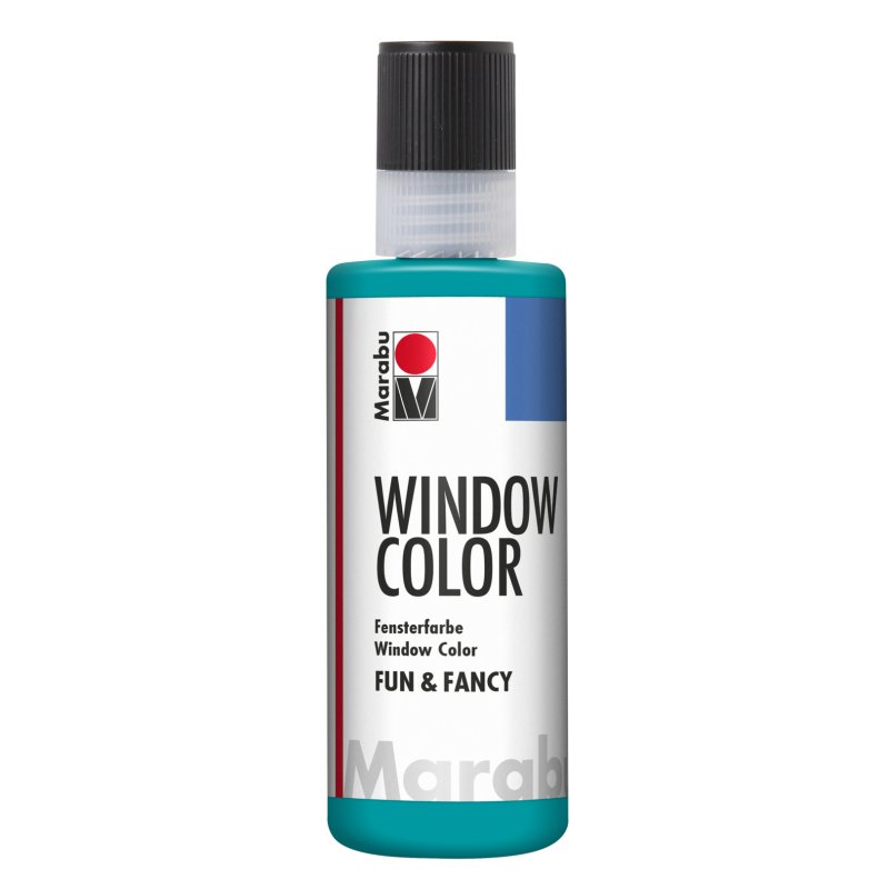 Marabu Window Color "fun & fancy", 80 ml, bleu turquoise