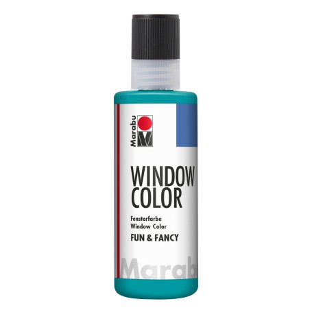Marabu Window Color "fun & fancy", 80 ml, bleu turquoise