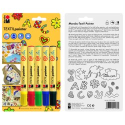 Marabu Textil Painter, 5er-Blister-Sort, 5 x 2-4 mm
