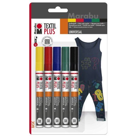 Marabu Marqueur pour textile "Textil Painter Plus", blister