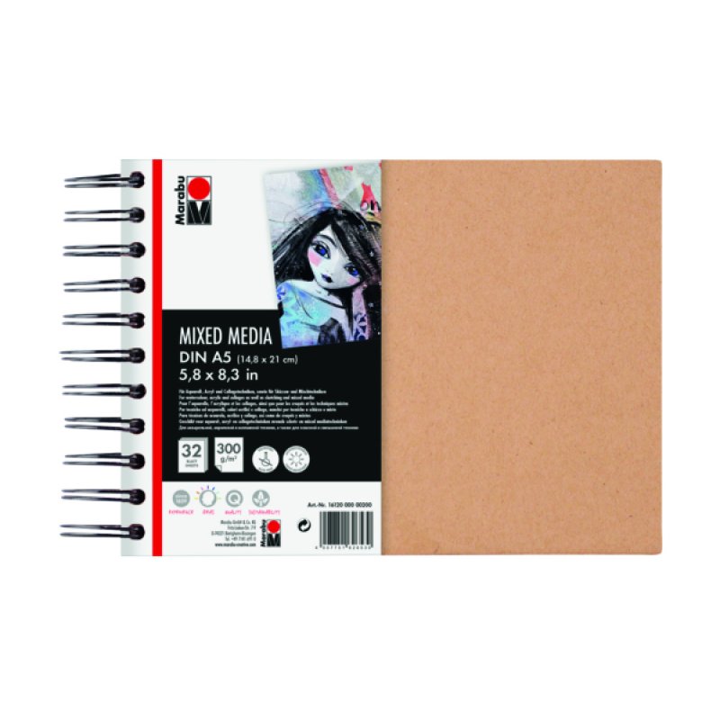 Marabu 1612000000200 Art paper pad 32 sheets