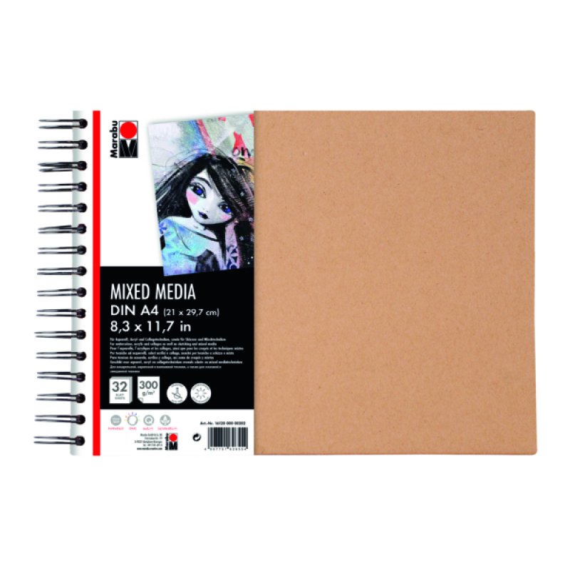 Marabu 1612000000202 Art paper pad 32 sheets
