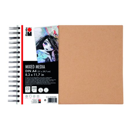 Marabu 1612000000202 Papier à lettres 32 feuilles