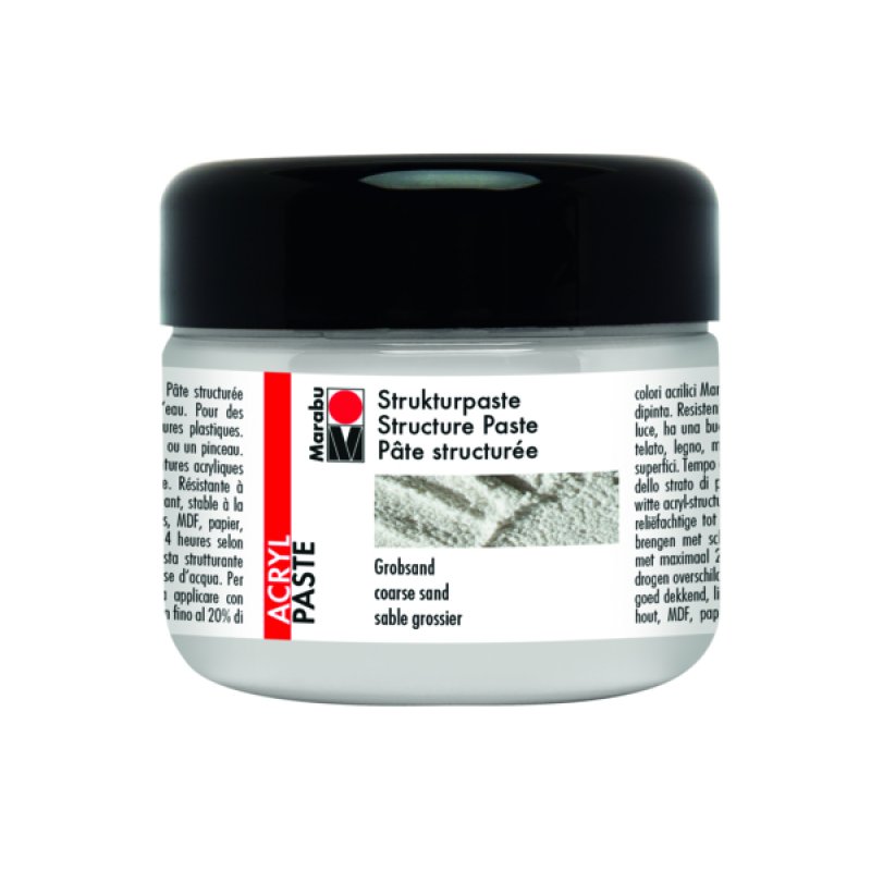 Marabu Pâte structurée acrylique, 225 ml, sable grossier,