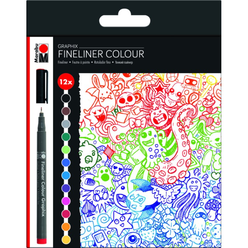 Marabu Feutre fin COLOUR GRAPHIX, "DOODLE SUPREME", par 12