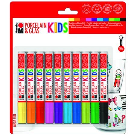 Marabu Marqueur "Porcelaine & verre KIDS", MEGA FUN