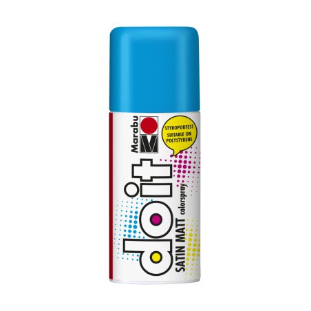 Marabu Peinture aérosol do it SATIN MATT, bleu azur