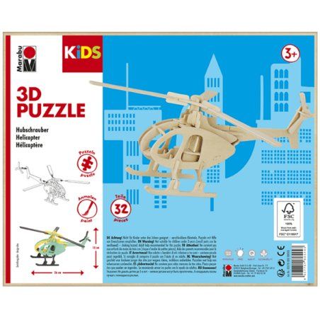 Marabu 0317000000003 puzzle Puzzle 3D 32 pièce(s) Véhicules