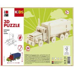 Marabu KiDS Puzzle 3D "Camion", 38 pièces