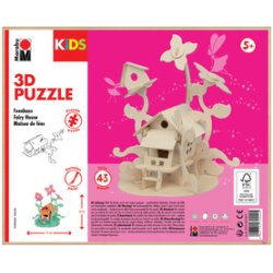 Marabu KiDS Puzzle 3D "Maison des fées", 43 pièces